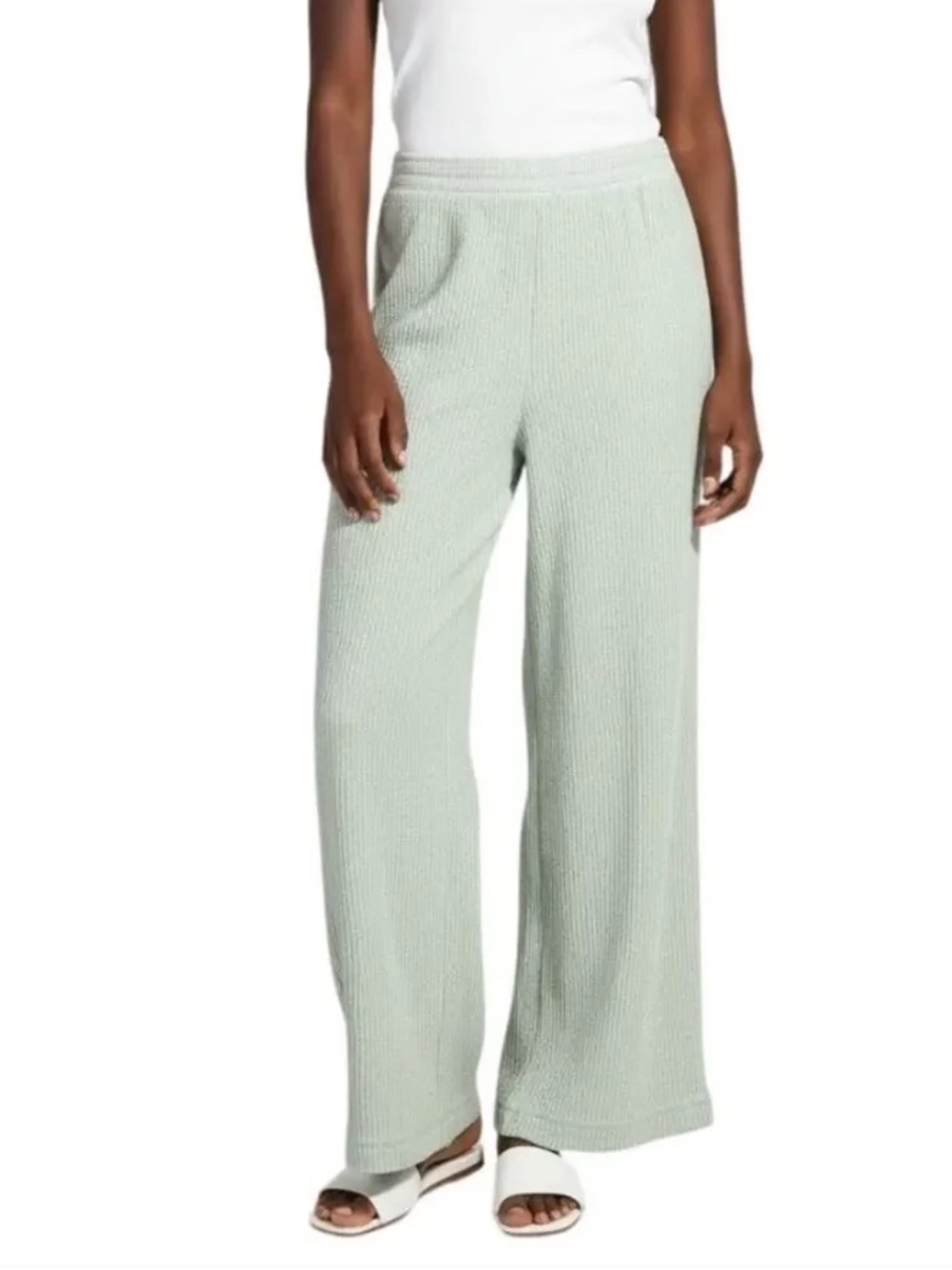 Aerie Waffle Knit Wide Leg Pants